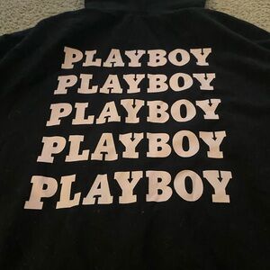 Playboy Missguided (VERY OVERSIZED) Black Hoodie
